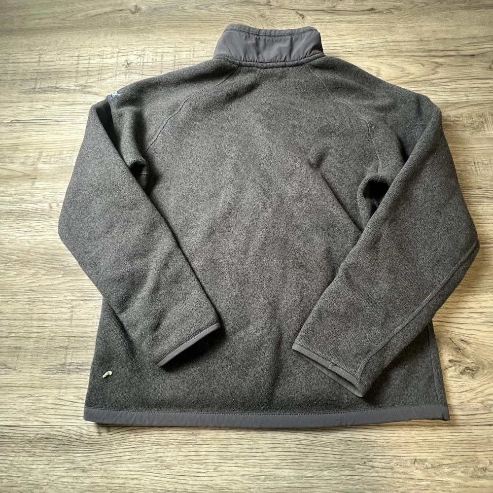 The‎ North Face Fleece Pullover Mens Medium Gray Quarter Zip Sweater Knit S39